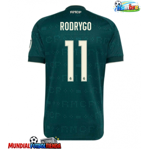 Camiseta Real Madrid Rodrygo Goes #11 Segunda Equipación Replica 2026-27 mangas cortas